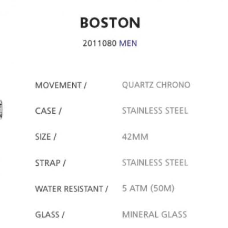 Lacoste Quartz Metal Watch Lacoste Boston