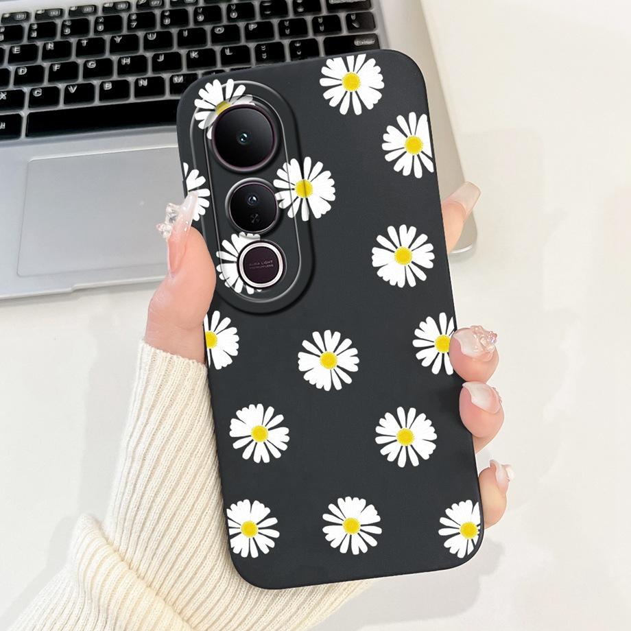 Für Vivo V50 Lite 4G 5G V50 5G Handyhülle Silikon Weiche Rückabdeckung Für Vivo V2441 V2427 Bumper Drache Katze Blume Schmetterling Capa