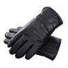 Leather Gloves Men's Winter Touch Screen Plus Velvet Padded Outdoor Cycling Motorcycle Warm Cold and Windproof Cotton Gloves for Men.