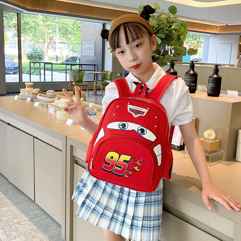 Mode neuer Kindergarten-Schulranzen süßer Kinderrucksack Cartoon-Auto-Rucksack Jungen und Mädchen Reiserucksack