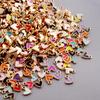 DIY Mini Enamel Heart Charms For Jewelry Making Supplies Random Mix Metal Alloy Gold Color Love Pendant Handmade Bracelets Charm
