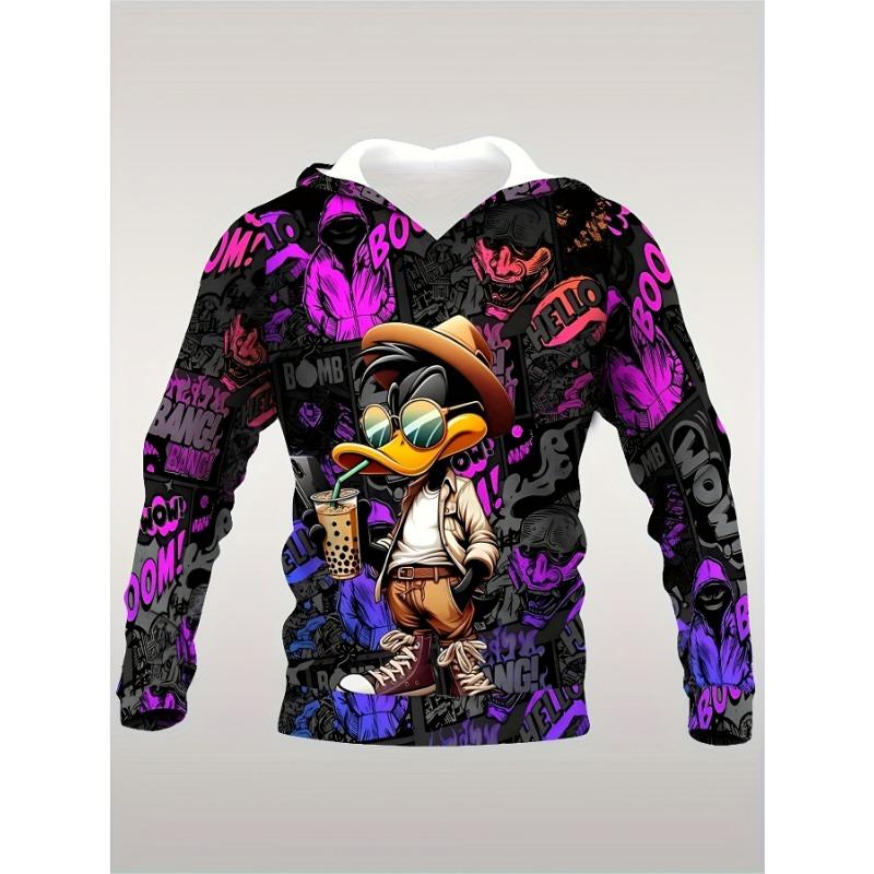 Funny Cartoon Animals Duck Fashion Hoodies 3d Print Kawaii  Men Women Unisex Hoodie Casual Pullover Sweatshirt Yellow Duck Tops