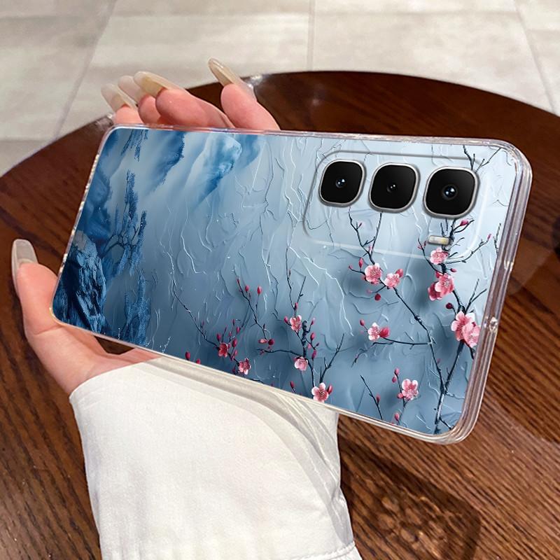 For Infinix Hot 60 Pro Plus 60i X6726 X6886 X6885 X6728 Clear Silicone Soft TPU Cover Hot 60 Pro+ 4G Cute Rabbit Cat Phone Case
