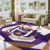 Anderlecht FC Design Crystal Velvet Rug Soft Decorative Mat for Bedroom Entrance