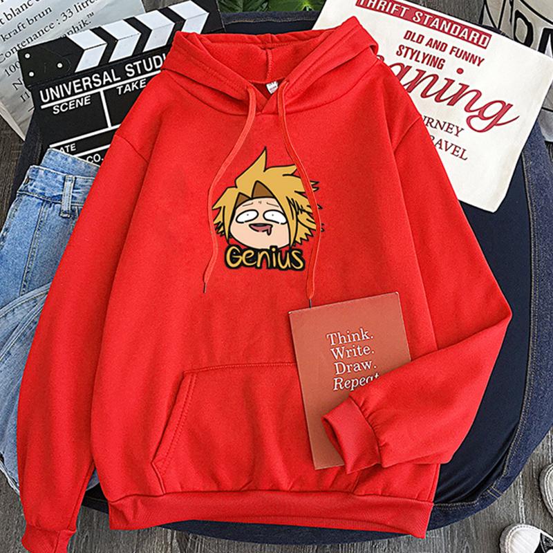 Anime My Hero Academia Denki Kaminari Kawaii Cartoon Women Hoodies Harajuku Boku No Hero Academia Men Long Sleeve Sweatshirts