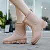 2025 Women's Mid-Calf Rain Boots - Edge Binding, Anti-Abrasion, Lightweight, Rubber Kitchen Cover Shoes
