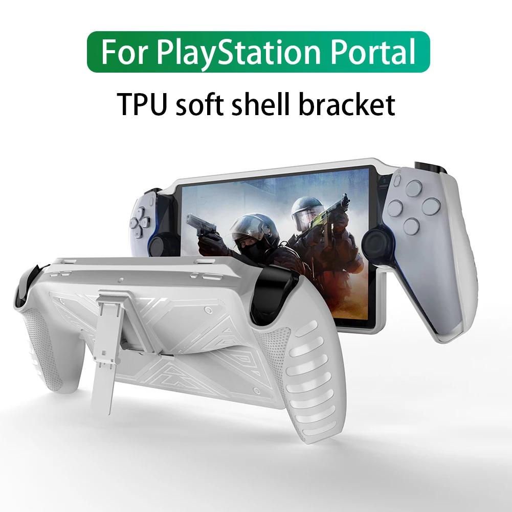 Für Playstation Portal Gaming Konsole Controller Schutzhülle Case mit Ständer TPU Hülle Skin Spiel Maschine Griff Schale Case