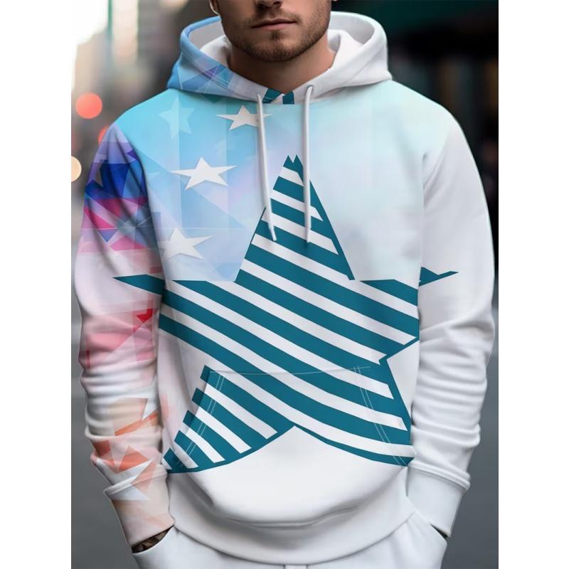 Men's Trendy Hooded Sweatshirt, Versatile and Comfortable