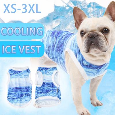 Eiskühlende Hundeweste, Sommer-Mesh-Kleidung für kleine, mittelgroße und große Hunde, Outdoor-Haustier-Cool-Down-Jacken, atmungsaktives Hundegeschirr