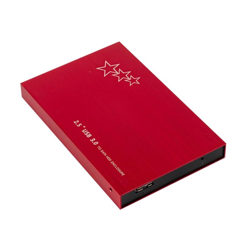 Hard Disk Box USB3.0 Hard Disk Case 2.5inch External Enclosure Box External Case for PC Laptop Accessories красный
