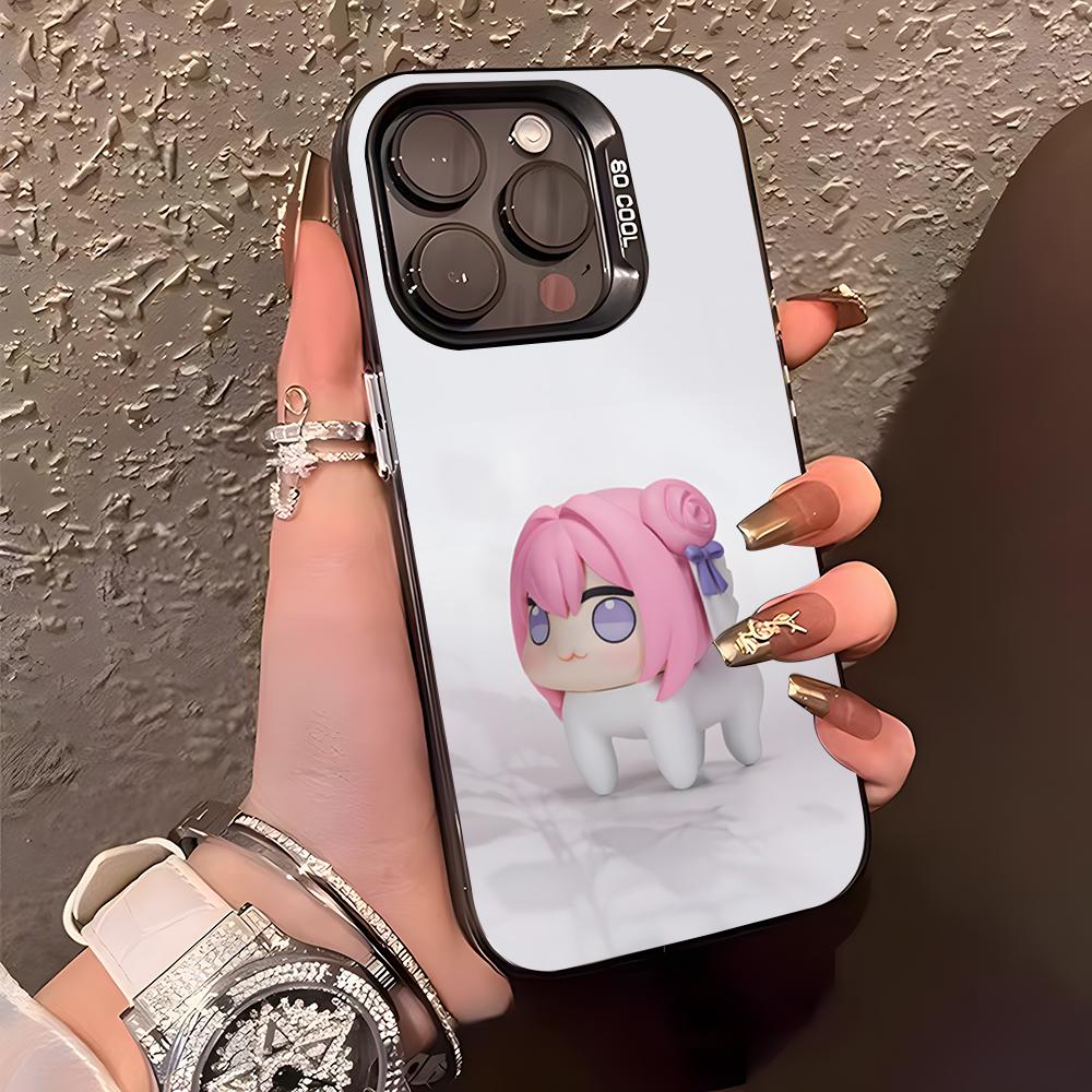 N-NIKKES Doro Handyhülle Für IPhone17 Air 16 15 14 Plus 13 12 11 Pro XS Max Silber Schwarz Bumper Case