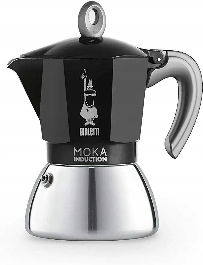 Bialetti New Moka Induction 6tz Black Coffee Maker