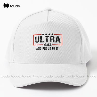 Vintage Ultra Maga And Proud Of It Baseball Cap Trump 2024 Chef Hats For Unisex Cotton Outdoor Simple Vintag Visor Casual Caps Art