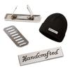 5 Stück Legierung DIY Handarbeiten Hut Taschenanhänger Zubehör Bekleidungsetiketten Kreatives Metall Nähen Schnitzen Buchstaben Kleidung Schuhe 3 Farben