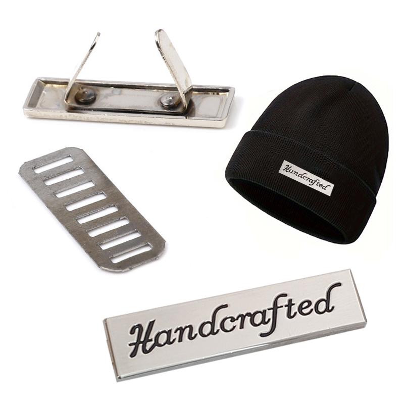 5 Stück Legierung DIY Handarbeiten Hut Taschenanhänger Zubehör Bekleidungsetiketten Kreatives Metall Nähen Schnitzen Buchstaben Kleidung Schuhe 3 Farben