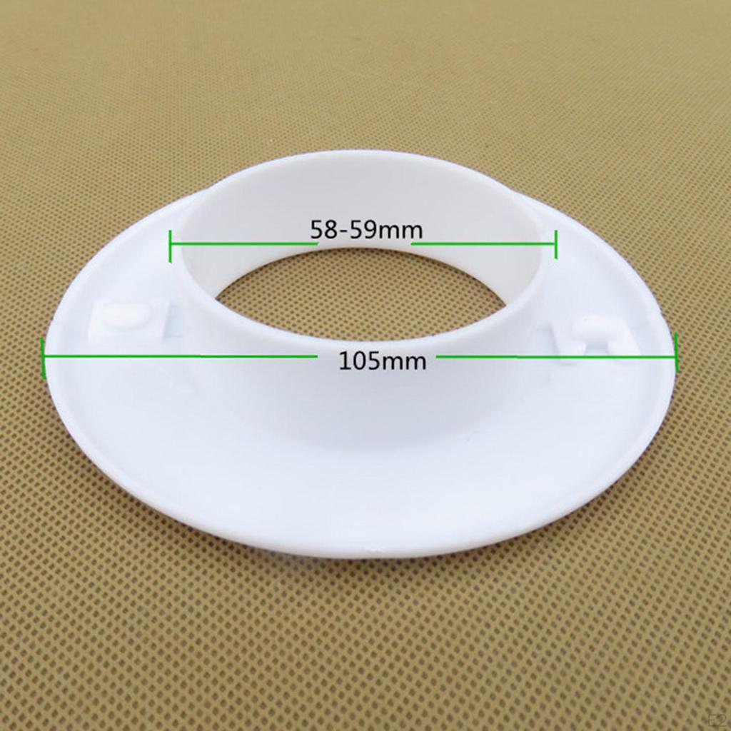 10x AC Hål Dekorativt skydd Rund Escutcheon-platta Tillbehör Högpresterande reservdelar Universal