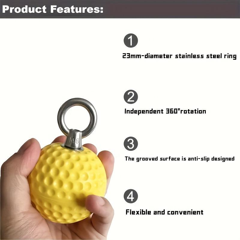7Cm/9Cm Pull-Up Grip Ball Finger Strengthener Anti-Slip Hand Trainer Sport Forearm Exerciser Professional Gym Equipment Fitness