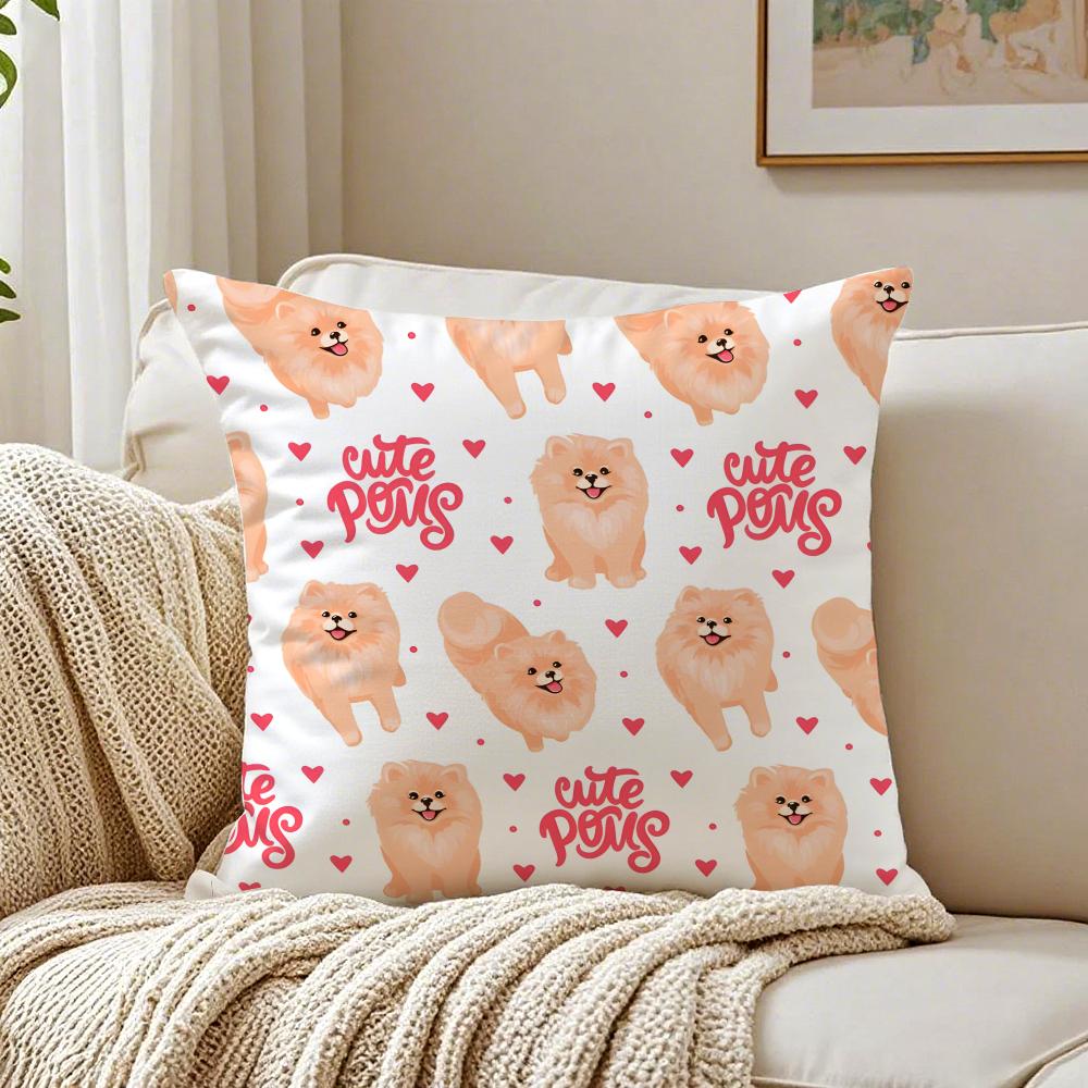 NICE CUTE Shiba Inu Dog Cushion Cover Pillowcase Antidustmite Living Room Sofa Decor Cushion Room