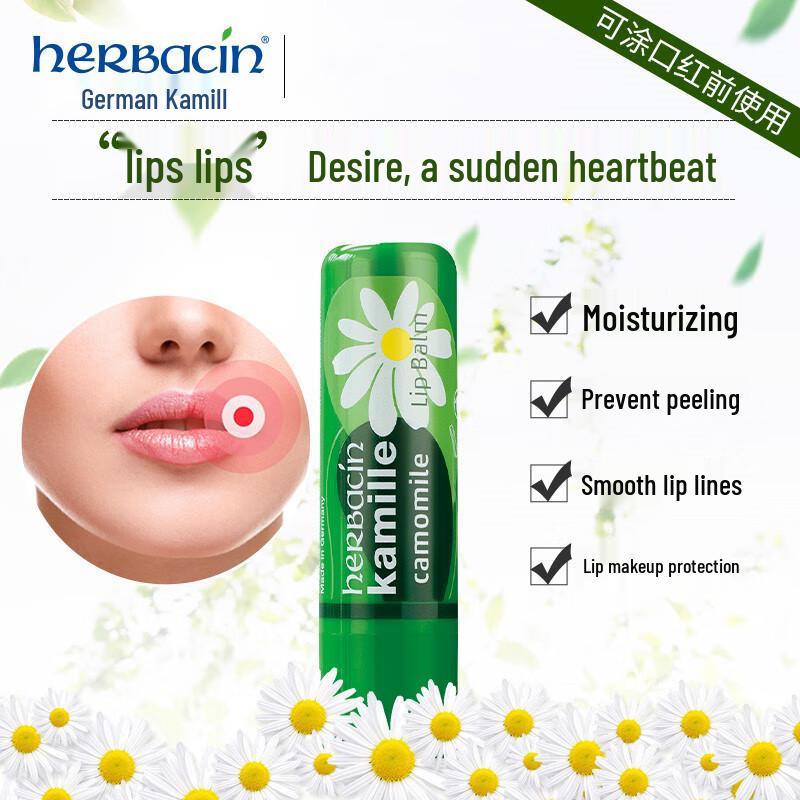 Herbacin Camomile Sensitive Lip Balm & Classic Hand Cream Set