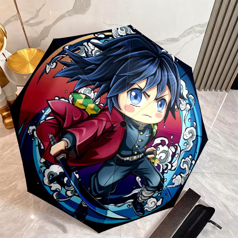 Japanese-style Cartoon Demon Slayer Kamado Tanjiro & Kamado Nezuko Umbrella Including Home Travel and Outdoor Activities Multi Functional Umbrella 2