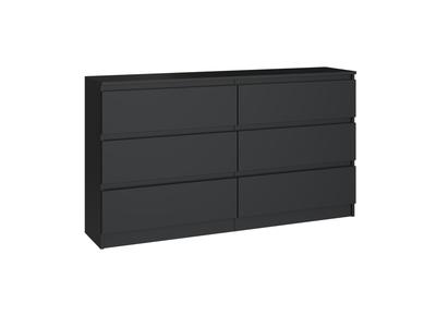 Malwa Chest of Drawers M6/140 BLACK