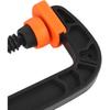 2Pcs C Clamp Set - Strong Clamping Force Plastic Rubber Clamps for Woodworking, DIY and Household Projects, Adjustable and Ergonomic with