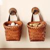 Plastic Wall Hanging Basket Decorative Garlic Ginger Storage Basket  for Kitchen