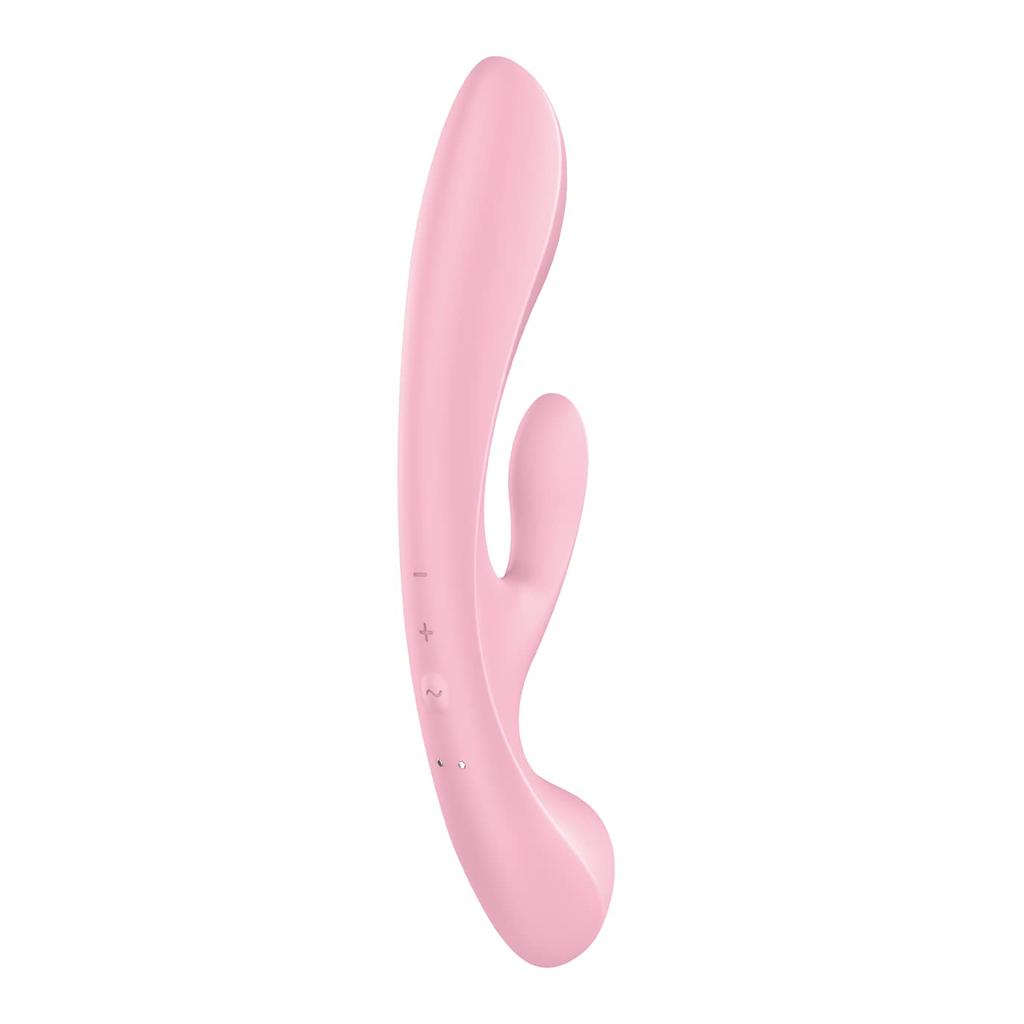 Satisfyer Triple Oh Pink Vibrator Electric Massager 2in1 Clitoral G Spot Simultaneous Stimulation Clitoral Orgasm Medium Orgasm Two Point Torture 2WAY