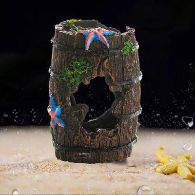 Artificial Barrels Cave Landscaping Accessories For Fish Tank Aquarium Decoration Background Aquarium Ornaments Decorations