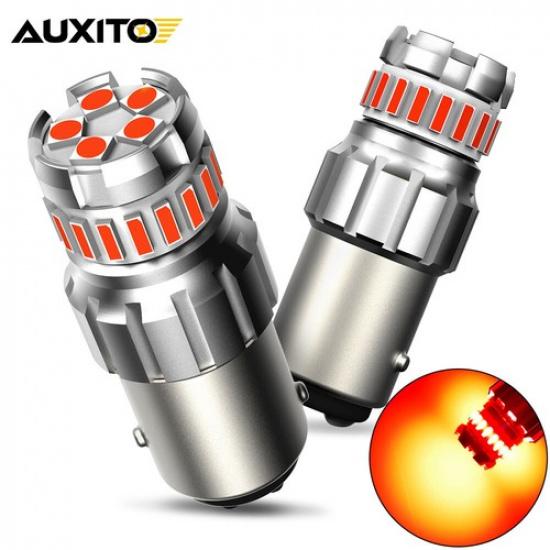 1157 LED Super Bright RED Safety Alert Bulbs Brake Tail Light Parking 2*