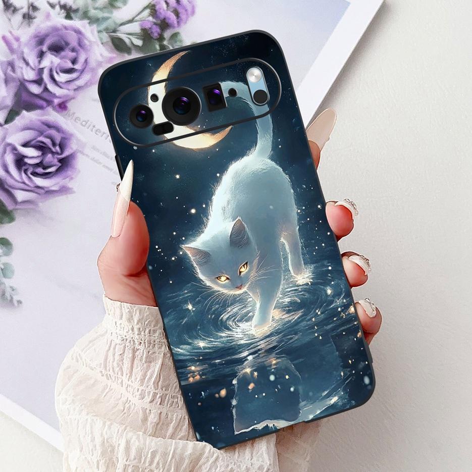 Custodia per Google Pixel 9 Pro Custodia Pixel9A Fiori Colorati Cover Dipinta Custodia Morbida in Silicone per Telefono per Google Pixel 9A Pixel9 Pro Guscio