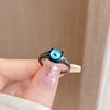 Little Monster Abnormal Pupil Cat Childlike Fun Cute Funny Year Ring Index Finger Ring Niche Design Ring