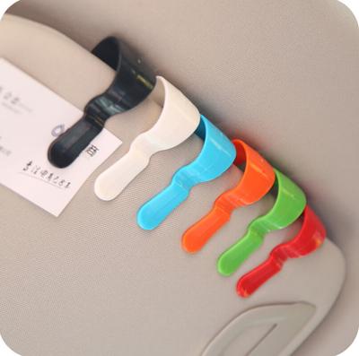 2 Pcs/Set Auto Car Vehicle Visor Sunglasses Glasses Card Pen Holder Ticket Clips