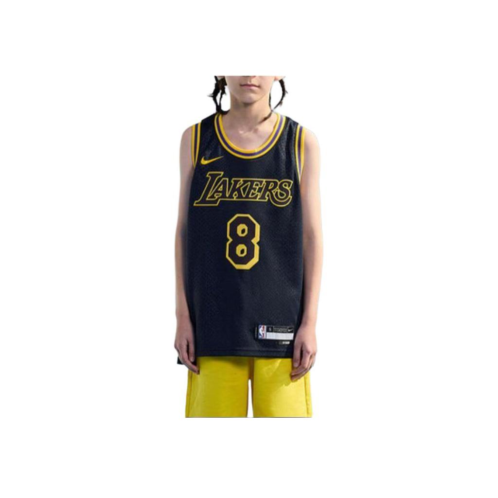 Nike NBA City Edition Los Angeles Lakers Kobe 8 & 24 Mamba Memorial Kids Tops Black 3Z2B7BYXP23-LAKKB