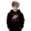 Autumn 3D Football Pattern Printed Hoodies Fashionable Casual Sports Long Sleeved Children's Boy Hooded Sweatshirts