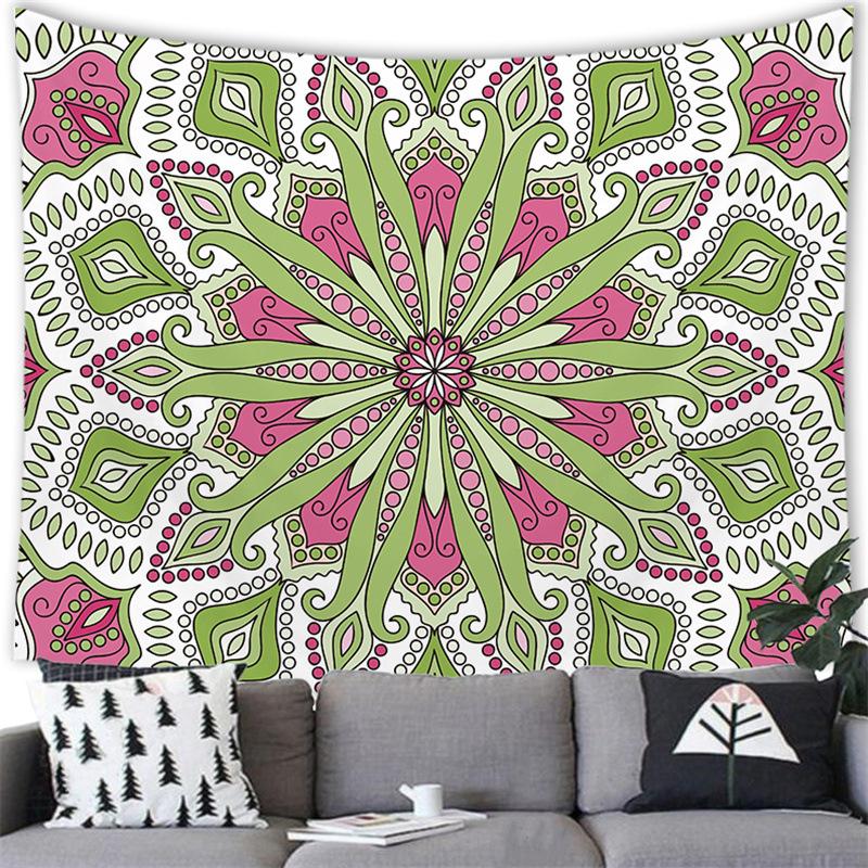 

Mantra Geometry digitalprinted polyester tapestries living rooms bedrooms macrame wall hanging room decor aesthetic 74x94cm(29x37in)