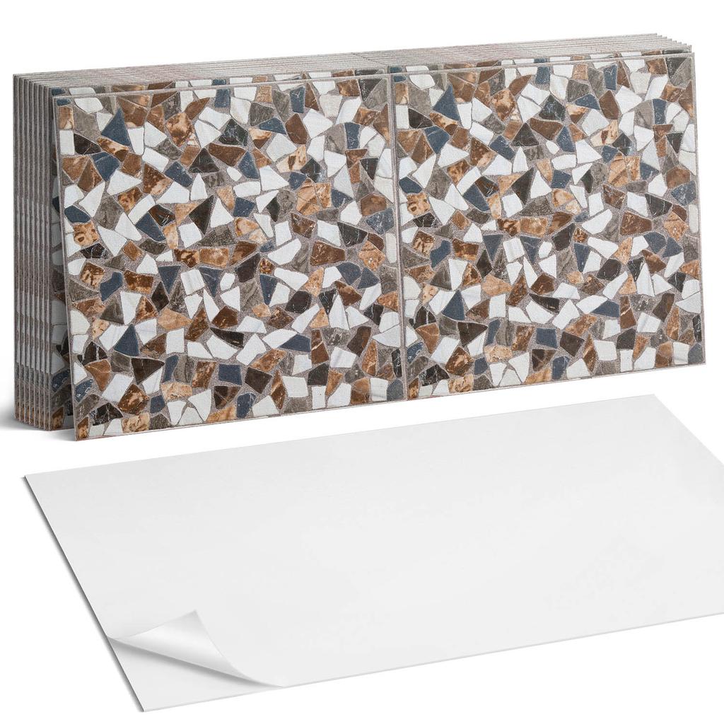 Zestaw Kafelków Samoprzylepnych Mozaika Z Różnymi Kształtami 10X40X20 Cm