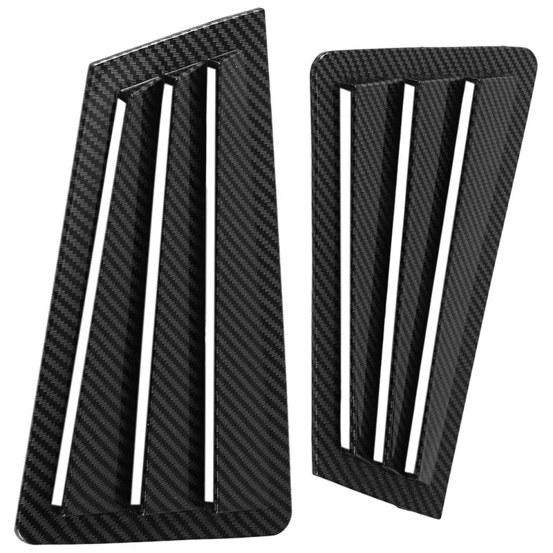 For Mazda 3 Sedan 2003 2004 2005 2006-2008 Car Rear Louver Window Side Shutter Cover Trim Sticker Vent Scoop ABS Carbon Fiber