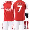 Arsenal Home Jersey 2024/25 Saka 7 Adult Fan Edition Soccer Kit