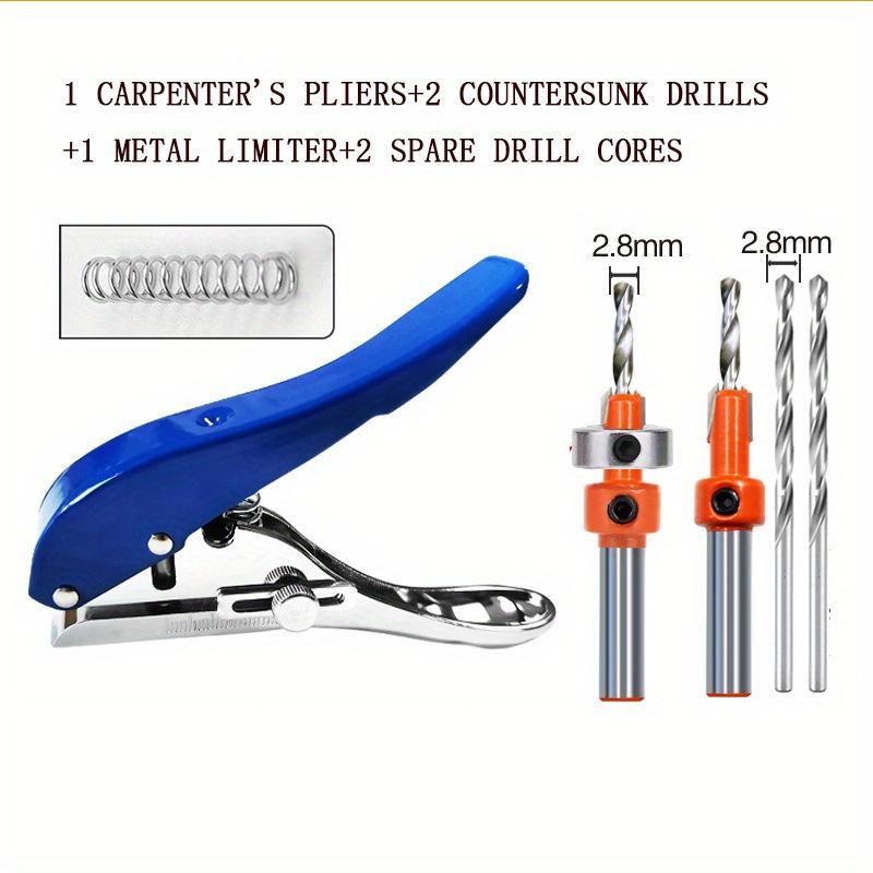 

5Pcs/Set Single Hole Punch 5/16inch Heavy Duty Hole Puncher Portable Hole Edge Banding Punching Plier for Paper Cards Photos 5PCS