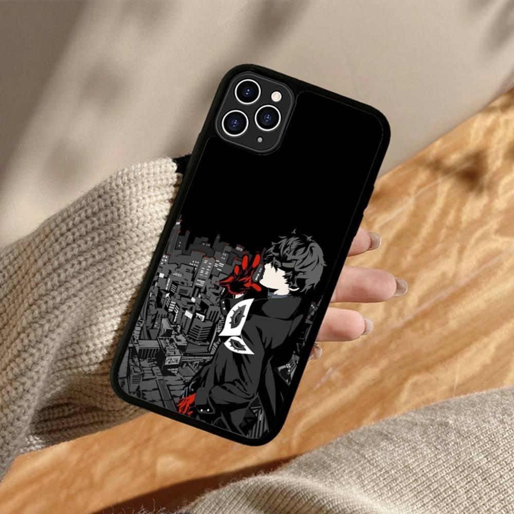 Persona 5 PC+TPU Phone Case For iPhone 11 12 13 14 15 16 17 Plus Pro Max Cover