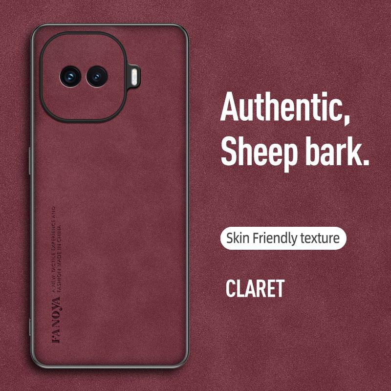 

EUCAGR Sheepskin PU Leather Silicone Phone Case Cover For Vivo IQOO Z11 Turbo Bumper Coque For Vivo IQOO Z11Turbo Back Cases Vivo IQOO Z11 Turbo вина червоного кольору
