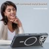 For iPhone 16 Case with Lens Kickstand Matte Back Cover Compatible with MagSafe