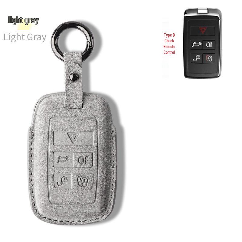 Nubuck Leather Key Case for Range Rover Models (Sport, Evoque, Defender, Discovery Sport, Velar, Freelander)