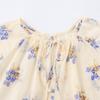 Women Elegant Floral Print Semi Transparent Shirt Spring Summer Style