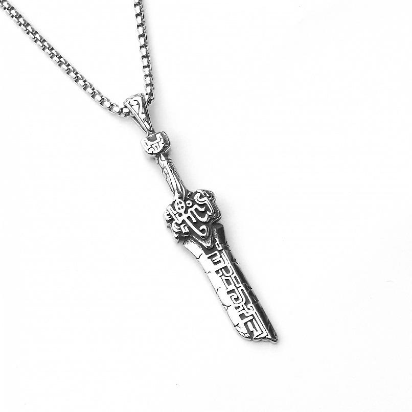 Men's Fitness Necklace Stylish Titanium Steel Boxing Glove Pendant