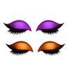 2 Pairs Lazy Eye Shadow Eyelash Patch 2-in-1 Eyeshadow Eyelashes Makeup Stickers Reusable Eye Makeup Stickers with False Lashes Shadow