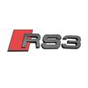 2026 Be used for Audi RS3 RS4 RS5 RS6 RS7 RS8 A3 A4 Original car displacement decorated black modified car label Accessories