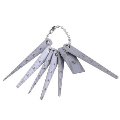 Multipurpose Stainless Steel Gaps Gauge Tapered Ruler Measuring Tool Set for Professional Use In Construction and Design