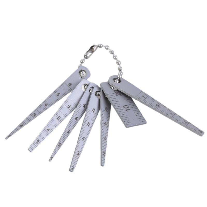 Multipurpose Stainless Steel Gaps Gauge Tapered Ruler Measuring Tool Set for Professional Use In Construction and Design